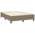 Estructura de cama box spring tela gris taupe 140x190