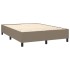 Estructura de cama box spring tela gris taupe 140x200