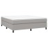 Estructura de cama box spring tela gris claro 160x200