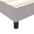 Estructura de cama box spring tela gris claro 160x200