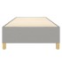 Estructura de cama box spring tela gris claro 100x200