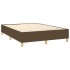 Estructura de cama box spring tela marrón 140x190