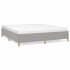 Estructura de cama box spring tela gris claro 180x200