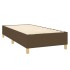 Estructura de cama box spring tela marrón 100x200