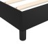 Estructura de cama box spring cuero sintético negro 140x190
