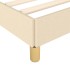 Estructura de cama box spring tela color crema 180x200