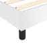 Estructura de cama box spring cuero sintético blanco 180x200