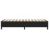 Estructura de cama box spring cuero sintético negro 90x190