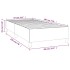 Estructura de cama box spring cuero sintético negro 90x190