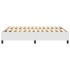 Estructura de cama box spring cuero sintético blanco 140x200