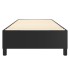 Estructura de cama box spring cuero sintético negro 100x200