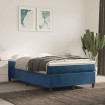 Estructura de cama box spring terciopelo azul oscuro 120x200 cm