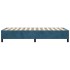 Estructura de cama box spring terciopelo azul oscuro 100x200
