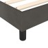 Estructura de cama box spring terciopelo gris oscuro 90x190