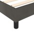 Estructura de cama box spring terciopelo gris oscuro 160x200