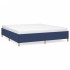 Estructura de cama box spring tela azul 160x200