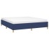 Estructura de cama box spring tela azul 160x200