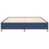 Estructura de cama box spring tela azul 160x200