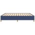 Estructura de cama box spring tela azul 160x200