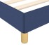 Estructura de cama box spring tela azul 160x200