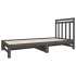 Sofá cama extraíble madera maciza de pino gris 2x(90x190)