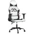 Silla gaming cuero sintético blanco y