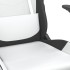 Silla gaming cuero sintético blanco y