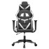 Silla gaming cuero sintético negro y