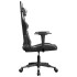 Silla gaming cuero sintético negro y