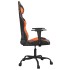 Silla gaming cuero sintético negro y