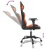 Silla gaming cuero sintético negro y