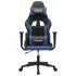 Silla gaming cuero sintético negro y