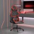 Silla gaming cuero sintético negro y