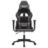 Silla gaming cuero sintético negro y