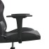 Silla gaming cuero sintético negro y