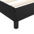 Cama box spring con colchón cuero sintético negro 80x200