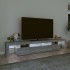 Mueble de TV con luces LED gris Sonoma 230x36,5x40