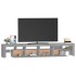 Mueble de TV con luces LED gris Sonoma 230x36,5x40