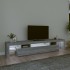 Mueble de TV con luces LED gris Sonoma 215x36,5x40