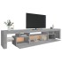 Mueble de TV con luces LED gris Sonoma 215x36,5x40