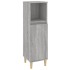 Set de muebles de baño 3 pzas madera contrachapada gris