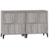 Aparadores 2 uds madera contrachapada gris Sonoma 60x35x70