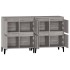 Aparadores 2 uds madera contrachapada gris Sonoma 60x35x70