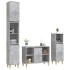 Set muebles de baño 3 piezas madera contrachapada gris