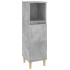 Set muebles de baño 3 piezas madera contrachapada gris