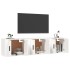 Muebles de TV de pared 3 uds blanco 57x34,5x40