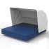 Vela Daybed Basic Cuadrada Parasol, no reclinable