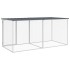 Gallinero con techo acero galvanizado antracita 203x98x90