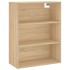 Aparador alto madera contrachapada color roble 69,5x34x180