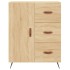 Aparador alto madera contrachapada color roble 69,5x34x180